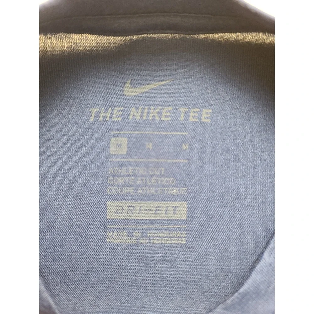 Nike Milwaukee Brewers Dri-FIT T-Shirt Men's Medium Blue Glove Logo Athletic Cut